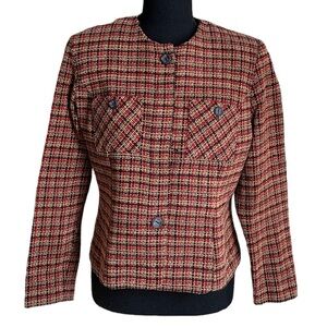 Halmode Petites Button Down Blazer Size 8